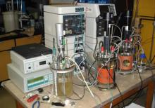 Wastewater treatment: Bench-scale bioreactor/fermenter system 