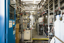 Interior view of conventional treatment unit