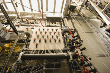 Inside view of the conventional treatment unit 