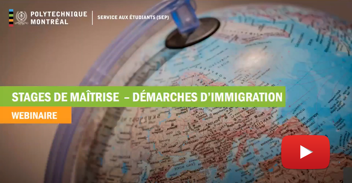 Webinaire sur les démarches d'immigration pour les stages de maîtrise&nbsp;: comment réaliser un stage en toute légalité à la&nbsp;maîtrise professionnelle&nbsp;