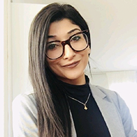 Photo : Sarah-Eliessa Badaoui, B. Sc. Chargée de projets en Cybersécurité et cyberdéfense à la Fédération des cégeps