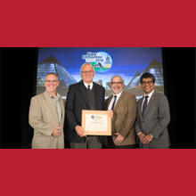 Professor Michel Aubertin receives the 2018 R.F. Legget Medal from the Canadian Geotechnical Society