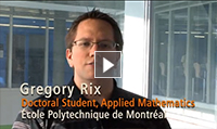 Gregory Rix, Doctorant, mathématiques appliquées (anglais) 