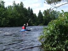 Canot/kayak on l'Assomption river, July 10th 2009