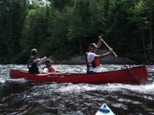 Descente de la rivière l'Assomption en canot/kayak, 10 juillet 2009