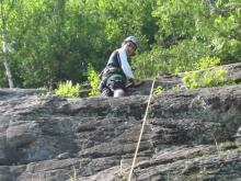 Randonnée et escalade à Val David, 2 juillet 2008