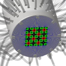 Un projecteur de pixels liquides pour traiter des surfaces avec précision