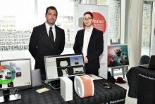 The TransMedTech-affiliated researchers and students presented their work at stations representing the Institute’s seven research areas: rehabilitation technologies; biosensors and medical microdevices; prognostic tests for progressive pathologies; minimally invasive treatment devices; imaging, laser therapy and biophotonic probes; nanorobotics and theranostics technology; and multimodal interventional imaging. The TransMedTech-affiliated researchers and students presented their work at stations representing the Institute’s seven research areas: rehabilitation technologies; biosensors and medical microdevices; prognostic tests for progressive pathologies; minimally invasive treatment devices; imaging, laser therapy and biophotonic probes; nanorobotics and theranostics technology; and multimodal interventional imaging.