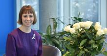 Viviane Aubin, fourth recipient of the Order of the White Rose. (Photo: Denis Bernier)