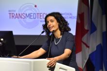 Dominique Anglade, ministre de l’Économie, de la Science et de l’Innovation et ministre responsable de la Stratégie numérique du Québec. Dominique Anglade, ministre de l’Économie, de la Science et de l’Innovation et ministre responsable de la Stratégie numérique du Québec.