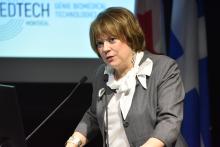 Hélène David, ministre responsable de l’Enseignement supérieur du Québec et députée d’Outremont.