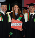 Polytechnique Montréal remet un 50 000e diplôme et un doctorat «honoris causa» à Rubén Caballero et à Hélène Desmarais