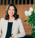 Sophia Roy, huitième récipiendaire de l'Ordre de la rose blanche. (Photo : Caroline Perron)