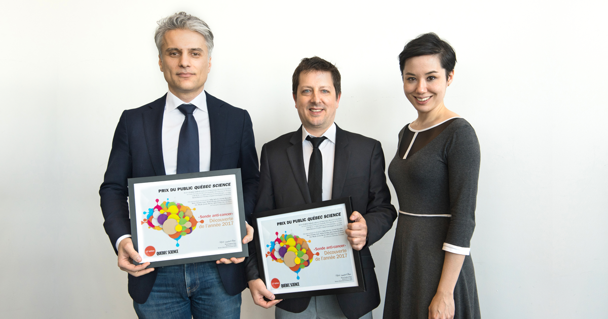 Kevin Petrecca, Frédéric Leblond et Marie-Lambert Chan Kevin Petrecca, Frédéric Leblond et Marie-Lambert Chan