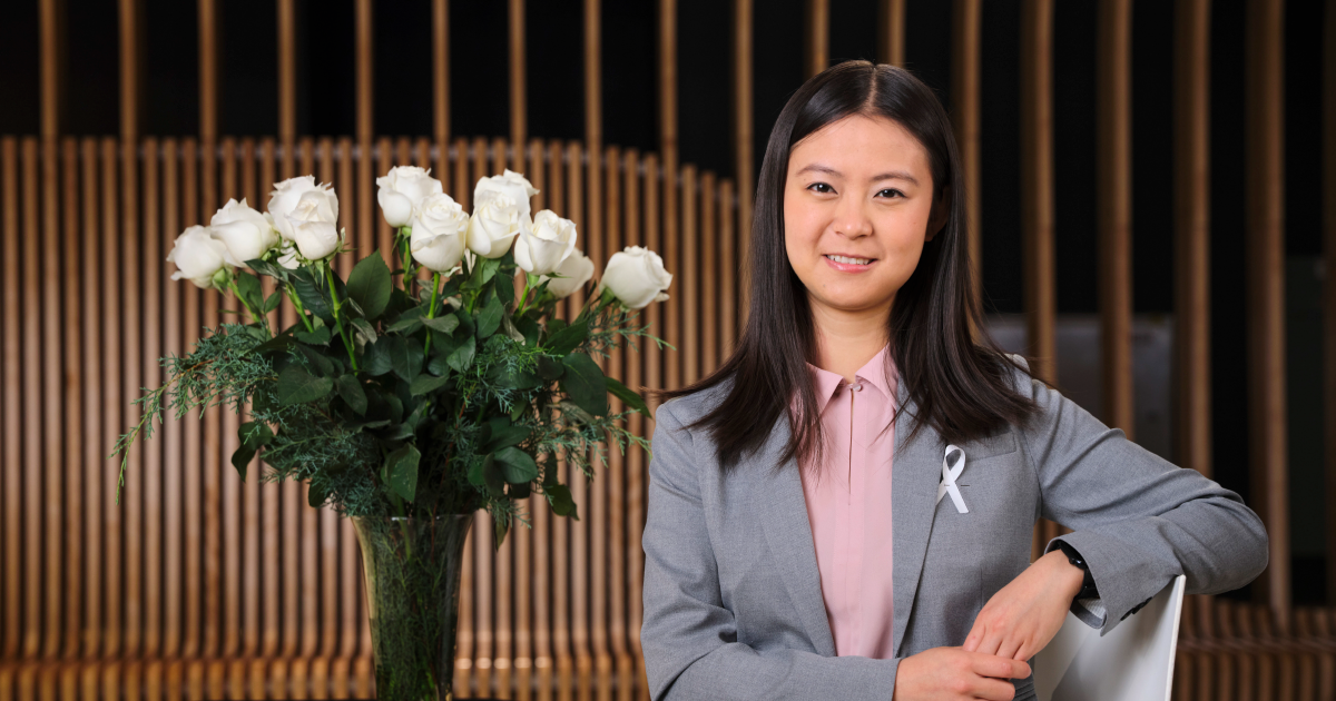 Zhouhang (Amelia) Dai, neuvième récipiendaire de l'Ordre de la rose blanche. (Photo : Thierry du Bois) Zhouhang (Amelia) Dai, neuvième récipiendaire de l'Ordre de la rose blanche. (Photo : Thierry du Bois)