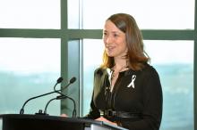 Nathalie Provost, diplômée de Polytechnique et marraine de l'Ordre de la rose blanche