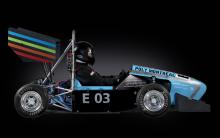 Le nouveau bolide e l'équipe Poly eRacing : une formule de course 100 % électrique 